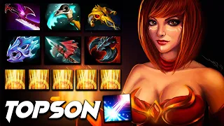 Topson Lina Super Carry - Dota 2 Pro Gameplay [Watch & Learn]