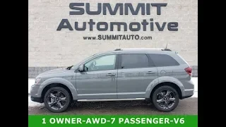 2019 DODGE JOURNEY CROSSROAD AWD DESTROYER GRAY WALK AROUND REVIEW 10521 SOLD! www.SUMMITAUTO.com