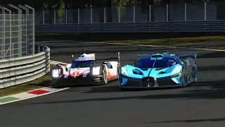 Porsche 919 Hybrid '17 vs Bugatti Bolide at Monza Circuit