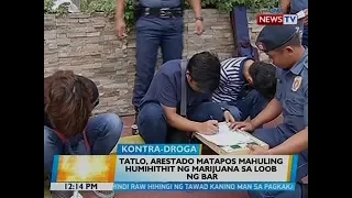 BT: 3, arestado matapos mahuling humihithit ng marijuana sa loob ng bar sa QC