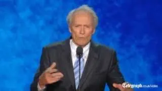 Clint Eastwood addresses imaginary Barack Obama at Republican Convention