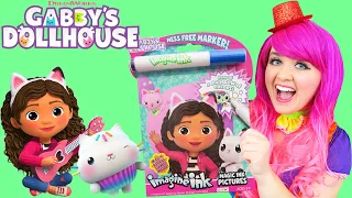 Coloring Gabby's Dollhouse Magic Ink Coloring Book | Imagine Ink Marker