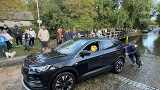 ⁴ᴷ Rufford Ford || Rufford Ford Flood || Vehicles vs Flooded Ford || #38