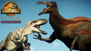 FULL FEATHER DLC SHOWCASE: All 4 Species! | Jurassic World Evolution 2 Feathered Species Pack DLC
