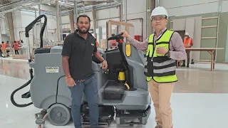 How to use Karcher Floor Polisher B200 model.