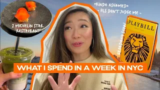 what i spent in a week living in nyc *im embarrassed*