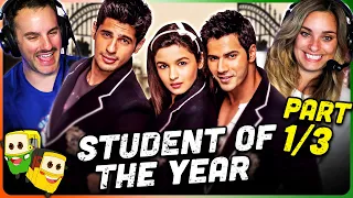 STUDENT OF THE YEAR Movie Reaction Part (1/3)! | Varun Dhawan | Alia Bhatt | Sidharth Malhotra