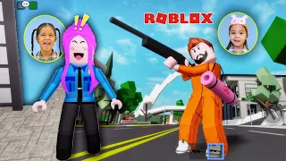 Roblox ตามล่าหาโจร ปล้นธนาคาร ที่สถานีตำรวจ brookhaven | บริ้งค์ไบรท์