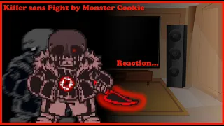 -| Undertale Reacts to Killer Sans Fight! |- (Animation)