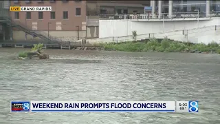 Weekend rain prompts flood concerns in West Michigan