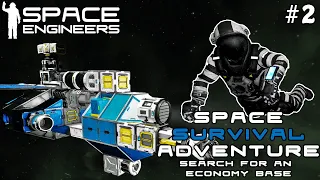 Space Survival Adventure: Search For An Economy Base - A New Space Engineers Journey / Part 2