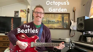 The Beatles - Octopus's Garden Guitar Lesson - Rhythm + Solo