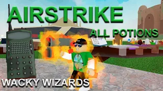 All Potions AIRSTRIKE Wacky Wizards Roblox