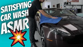 SATISFYING CAR WASH ASMR | Car Detailing Sights and Sounds | Inspirational Aston Martin Car Wash