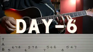 DAY - 6 | Spider Walk Guitar Finger Exercise | 30 Days Challenge