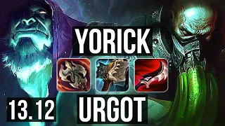 YORICK vs URGOT (TOP) | 2.0M mastery, 10/2/9, Godlike | EUW Diamond | 13.12