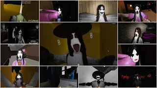 ALL SCARY MOMENTS AND JUMPSCARES / The Yard / Chapter 1 to 4 - Roblox