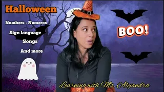 Learning with Ms. Alejandra Halloween in English and Spanish / Videos for toddlers