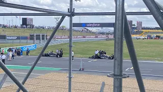 APEX APXGP 'Modified' F2 cars driving and filming for Brad Pitt's upcoming film at Silverstone 2023