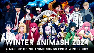 WINTER ANIMASH 2024 | A Mashup of 70+ Anime Songs from Winter 2024 // by CosmicMashups