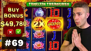 $50000 BONUS BUYS on Gems and Kraken, JACKPOT on Temujin Treasures - AyeZee Stream Highlights #69