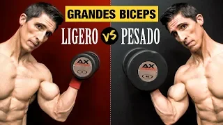 Como CRECER BICEPS ¿Pesos Pesados VS Pesos Ligeros?