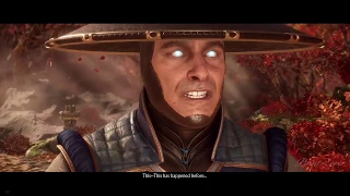 Mortal Kombat 11 - Raiden Sees All His Timeline Fights Against Liu Kang - Story Cutscene