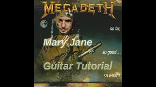 Megadeth - Mary Jane - Guitar Tutorial