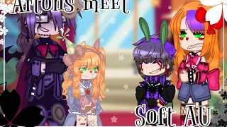 ||• Afton's meet Soft AU •|| ||• FNaF, Afton Family, Gacha club •||