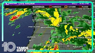 LIVE RADAR | Strong storms pop up across Tampa Bay area