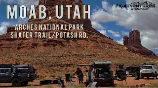 Shafer Trail to Potash Rd. Arches National Park. Part 1 of our Utah trip.