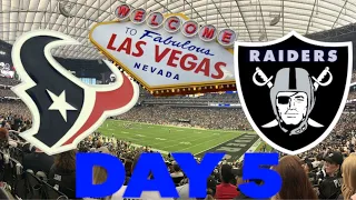 Hall Aussie Adventures: Day 5 NFL Live From Las Vegas Raiders v Houston