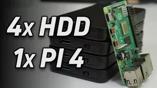 Build a Raspberry Pi NAS with 4 Hard Drives and RAID