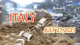 Apocalypse in ITALY! DEVASTATING FLOOD destroy CERNOBBIO! The city was drowned!