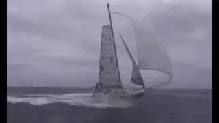 Mini 6.50 Blasting Under Spinnaker.