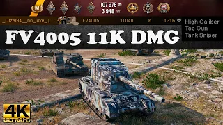 FV4005 Stage II video in Ultra HD 4K🔝 11K DMG, 11K DMG, 6 kills, 1316 e🔝 World of Tanks ✔️