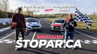 Štopar'ca #6: Ford Fiesta Rally4 proti Peugeot 208 Rally4 - Dirka za šamar!