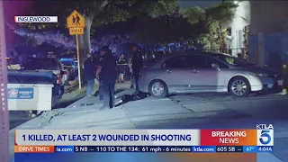 Suspect loose after deadly shooting in Inglewood