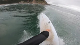 SURFING RAW POV at Perfect glassy pointbreak!!