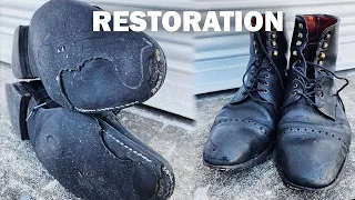 RESTORATION of Cobbler Union Boots | From WORN OUT to NEW LIFE