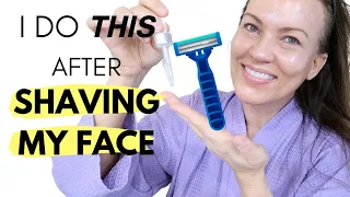 I SHAVED MY FACE WITH A MEN'S RAZOR! BUT... What I did AFTER was MOST IMPORTANT!!!!