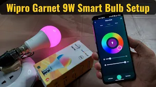 Wipro Garnet 9W Smart Bulb Detailed Setup Guide in Hindi with Wipro Next Smart Home App