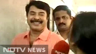 Superstar Mammootty queues up to vote in Kerala polls