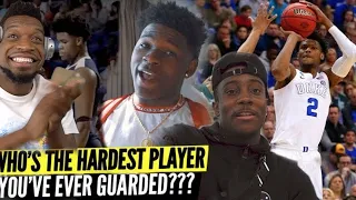 WHO'S THE HARDEST PLAYER YOU'VE EVER GUARDED? Ballislife All-American Part 2