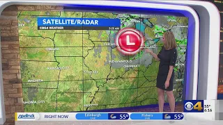 Spotty showers possible; warming up