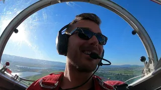 First aerobatics in a Pitts S-2B