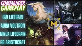 Commander Game - Lathiel, Eriette, Yuriko, Meren - EDH Format