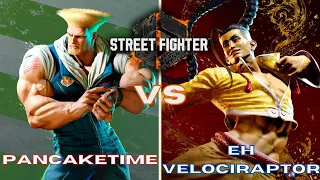 Pancaketime (Guile) vs EH Velociraptor (Jamie) Ranked Match Set. (Street Fighter 6 Closed Beta)