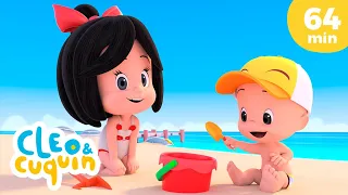 Let's go to the beach and more Nursery Rhymes by Cleo and Cuquin | Children Songs