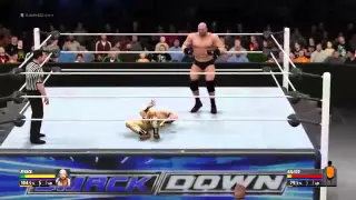 WWE Smackdown 21/04/16 Ryback vs Kalisto